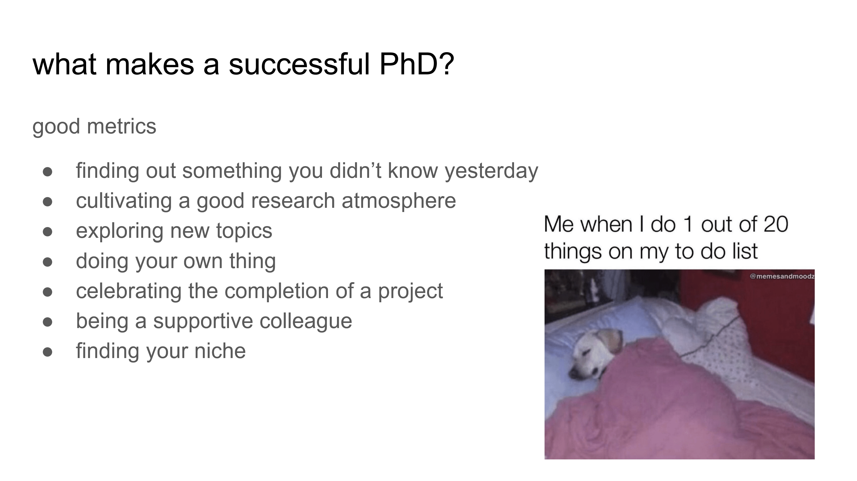 slide from the talk